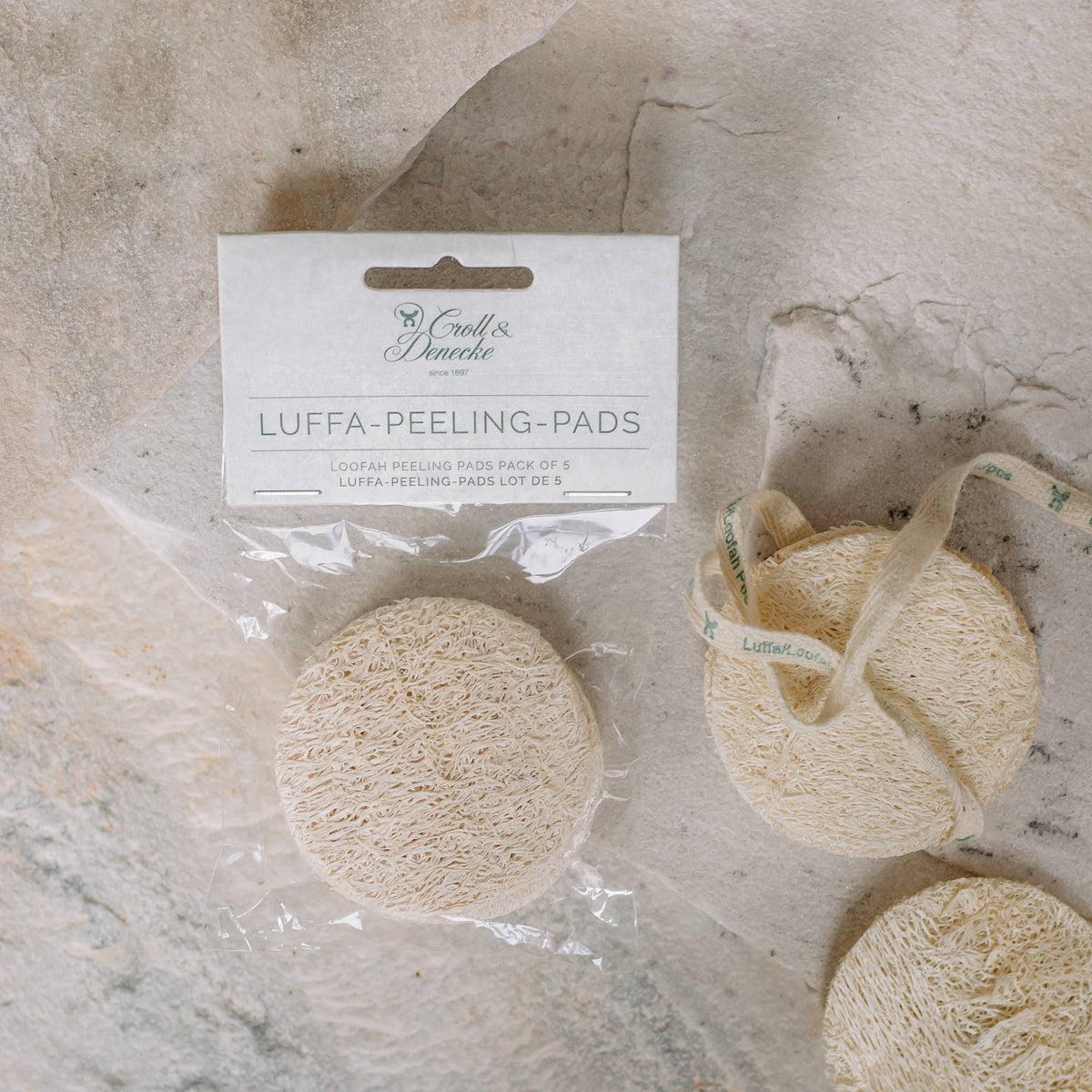 Loofah-peelingpads för ansiktet  i 5-pack